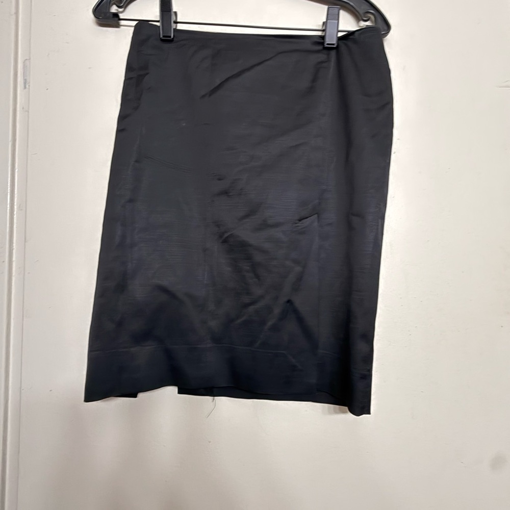 bebe Black High Slit Midi Pencil Skirt | Size 0 | Sleek Evening Skirt